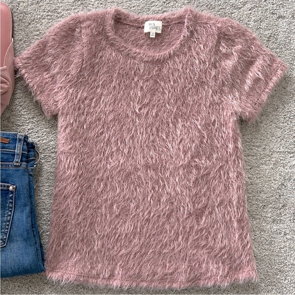 Ava James Fuzzy Short Sleeve Top - Picture 2 of 5